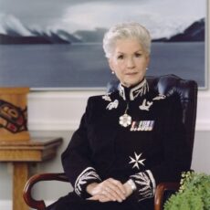 This is a colour photograph of Iona Campagnolo in the Lieutenant-Governor uniform.