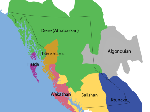 BC First Nations Language Families Map