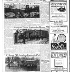 This is an image of a newspaper (page 15) from the Victoria Daily Colonist, Sunday April 2, 1916.