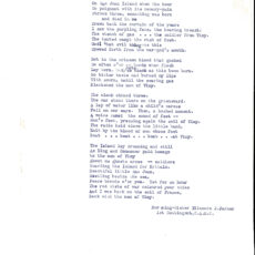 This is an image of a typewritten poem called Vimy by Ellanore Parker.