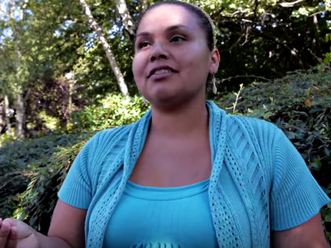 Watch archival film of students at residential schools, language champion Renee Sampson and Aboriginal leader Sophie Pierre. 