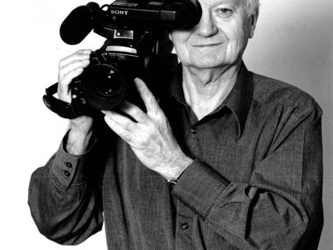 Stanley Fox with video camera in 2000