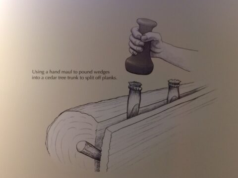 Wedge & hand maul exhibit illustration