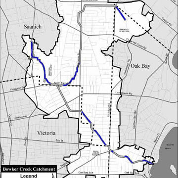 Map of Bowker Creek