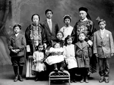 La famille de Lee Mong Kow, en 1911