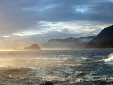 Pacific Ocean coastline, Morseby Island, British Columbia, Canada