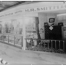 A storefront showing goods for sale.